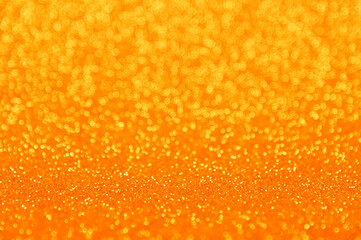 Abstract background of golden bokeh lights