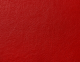 Background texture of red natural leather