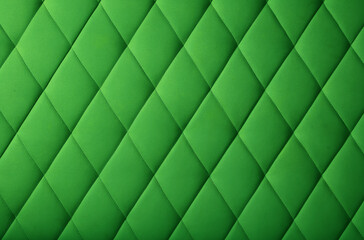 Fototapeta na wymiar Green leather upholstery background texture