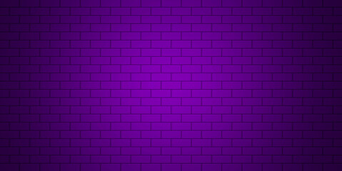 Purple gradient brick wall texture background