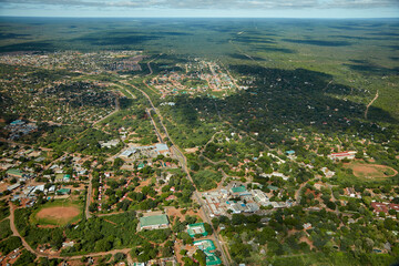 Victoria Falls township Zimbabwe Africa . - obrazy, fototapety, plakaty