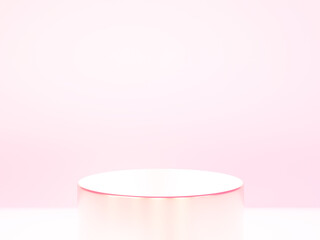 The podium is realistic. 3d rendering.