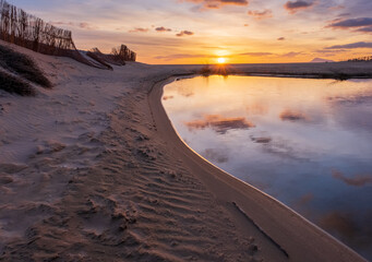 Amanecer playa Xeraco, valencia. Spain
