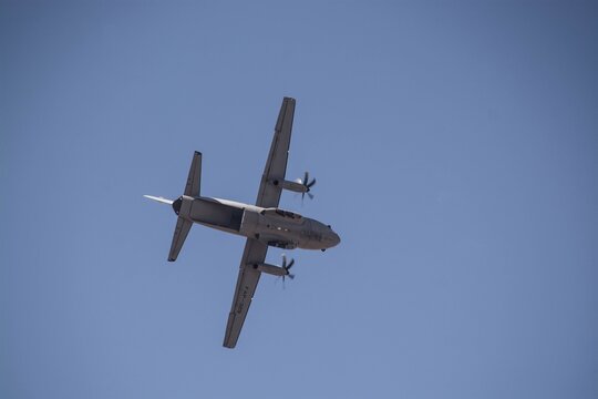 military plane for transporting troops and cargo