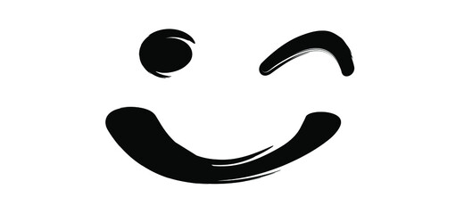 Happy world smile day and wink, smiling. National big happiness. Fun thoughts emoji face emotion Laughter lip symbol Smiling lips, mouth, tongue. Vector laugh cartoon pattern Lol laughing haha