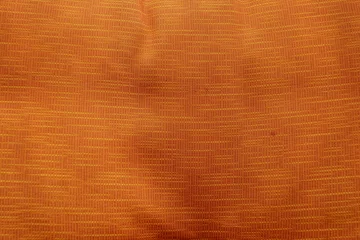 Fotobehang Orange Fabric Texture © Alec Bochar Photos