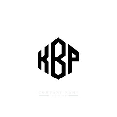 KBP letter logo design with polygon shape. KBP polygon logo monogram. KBP cube logo design. KBP hexagon vector logo template white and black colors. KBP monogram, KBP business and real estate logo. 