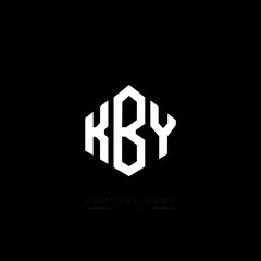 KBY letter logo design with polygon shape. KBY polygon logo monogram. KBY cube logo design. KBY hexagon vector logo template white and black colors. KBY monogram, KBY business and real estate logo. 