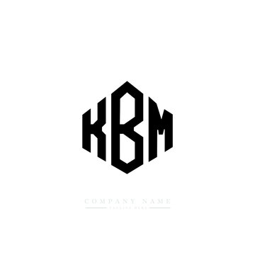 KBM letter logo design with polygon shape. KBM polygon logo monogram. KBM cube logo design. KBM hexagon vector logo template white and black colors. KBM monogram, KBM business and real estate logo. 