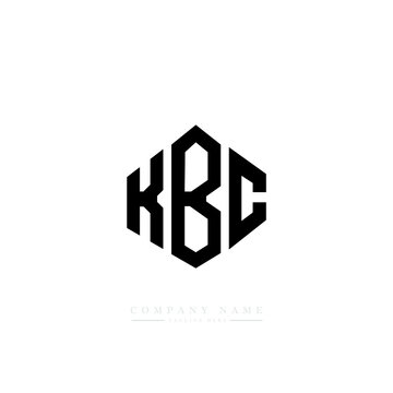 KBC letter logo design with polygon shape. KBC polygon logo monogram. KBC cube logo design. KBC hexagon vector logo template white and black colors. KBC monogram, KBC business and real estate logo. 