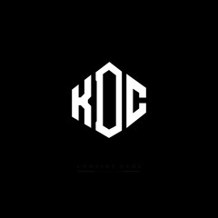 KDC letter logo design with polygon shape. KDC polygon logo monogram. KDC cube logo design. KDC hexagon vector logo template white and black colors. KDC monogram, KDC business and real estate logo. 