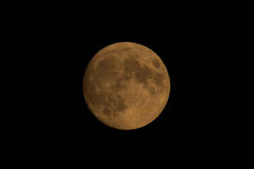 The super orange full moon, Blood moon