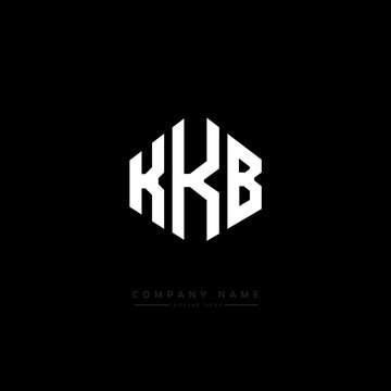 KKB letter logo design with polygon shape. KKB polygon logo monogram. KKB cube logo design. KKB hexagon vector logo template white and black colors. KKB monogram, KKB business and real estate logo. 