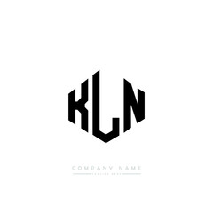 KLN letter logo design with polygon shape. KLN polygon logo monogram. KLN cube logo design. KLN hexagon vector logo template white and black colors. KLN monogram, KLN business and real estate logo. 