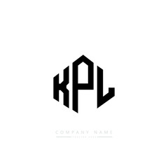 KPL letter logo design with polygon shape. KPL polygon logo monogram. KPL cube logo design. KPL hexagon vector logo template white and black colors. KPL monogram, KPL business and real estate logo. 