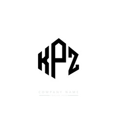 KPZ letter logo design with polygon shape. KPZ polygon logo monogram. KPZ cube logo design. KPZ hexagon vector logo template white and black colors. KPZ monogram, KPZ business and real estate logo. 
