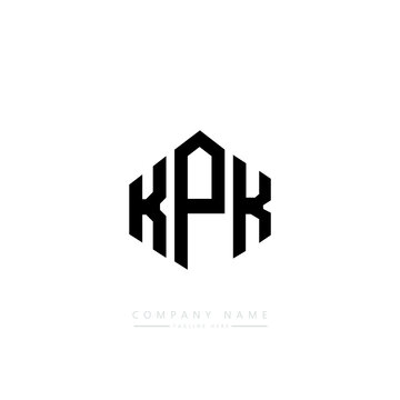 KPK letter logo design with polygon shape. KPK polygon logo monogram. KPK cube logo design. KPK hexagon vector logo template white and black colors. KPK monogram, KPK business and real estate logo. 