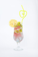 Fruit cold drink with ice