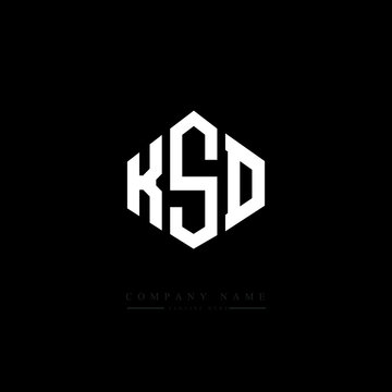 KSD letter logo design with polygon shape. KSD polygon logo monogram. KSD cube logo design. KSD hexagon vector logo template white and black colors. KSD monogram, KSD business and real estate logo. 