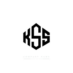 KSS letter logo design with polygon shape. KSS polygon logo monogram. KSS cube logo design. KSS hexagon vector logo template white and black colors. KSS monogram, KSS business and real estate logo. 