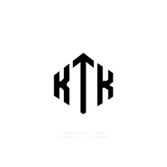 KTK letter logo design with polygon shape. KTK polygon logo monogram. KTK cube logo design. KTK hexagon vector logo template white and black colors. KTK monogram, KTK business and real estate logo. 