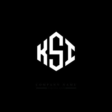 KSI letter logo design with polygon shape. KSI polygon logo monogram. KSI cube logo design. KSI hexagon vector logo template white and black colors. KSI monogram, KSI business and real estate logo. 