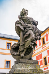 Obraz premium Kuks, Czech republic - May 15, 2021. Statue of virtue - symbol of Hope