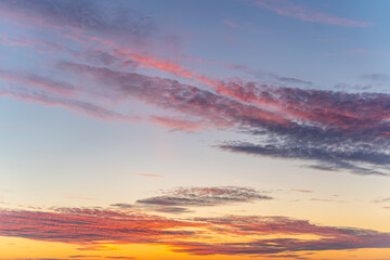 sunset in the mountains