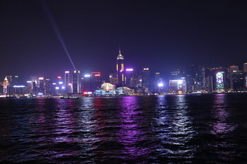 Obraz premium city skyline at night