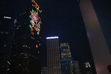 christmas tree in the city