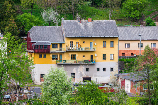 Kuks, Czech republic - May 15, 2021. Old type of family house