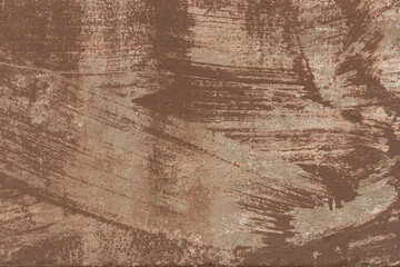There are beuty stripes of paint on concrete wall. Trace of paint, background. Traces of brush