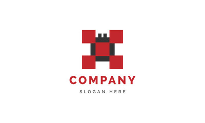 Abstract car logo for company design. Modern technology shapes vector logotype templates.