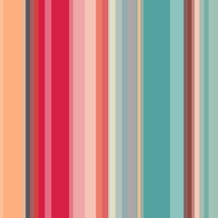 Seamless pattern with vertical stripes in crimson, turquoise and other colors.