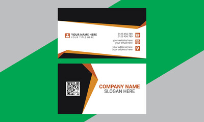 Creative and Corporate Business Card Template. abstract Clean Vector Illustration.