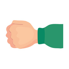 hand doing fist bumb