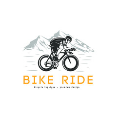 Fototapeta na wymiar Bike ride logotype.