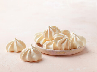 freshly baked meringue cookies