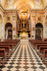 Fototapeta premium Bergamo is a city in the alpine Lombardy region of northern Italy, approximately 40 km (25 mi) northeast of Milan, and approximately 30 km (19 mi) from Switzerland, the alpine lakes Como and Iseo.