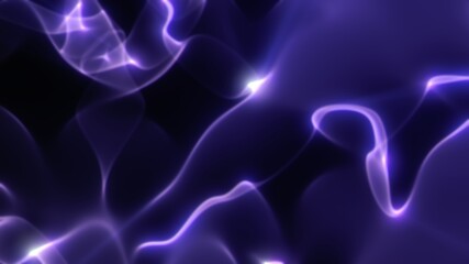 Abstract flowing smooth fractal neon waves background.