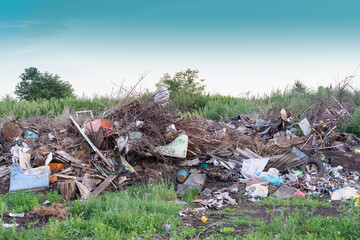 Dump. Ecology. Russia, Bashkiria, Voskresenskoe.