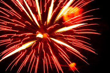 Canada Day, Fireworks, Didsbury, Alberta