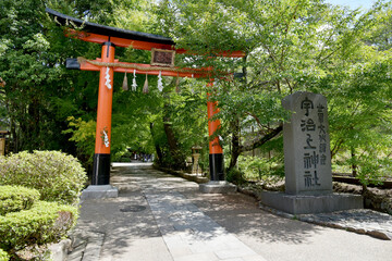 宇治上神社　鳥居　京都府宇治市