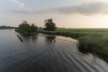 The Vecht river on a summer evening