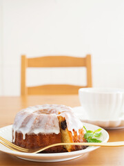 クグロフケーキと紅茶