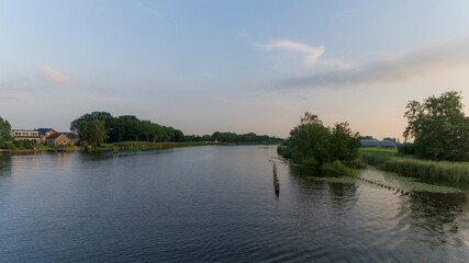 The Vecht river on a summer evening
