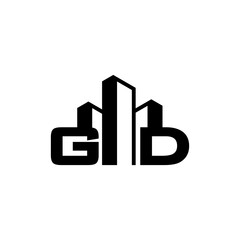 GD Initials letter Building Construction Real Estate logo