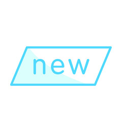 Vector illustration, new label icon design template