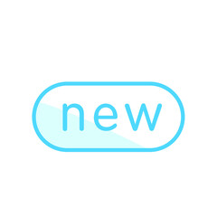 Vector illustration, new label icon design template