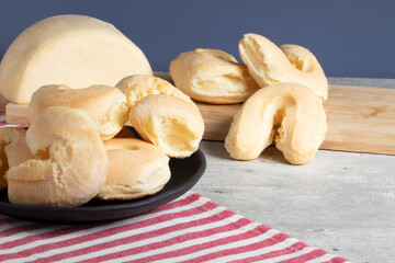 Brazilian snack cheese biscuit (biscoito de queijo).